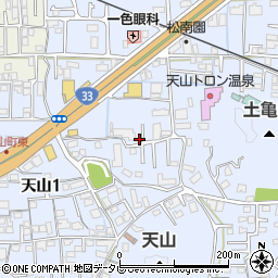 愛媛県松山市福音寺町740-12周辺の地図