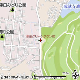 津田グリーンタウン前周辺の地図