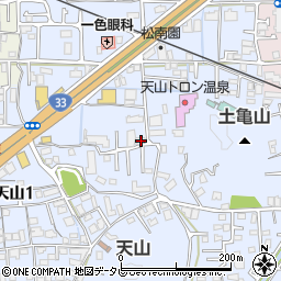 愛媛県松山市福音寺町741周辺の地図
