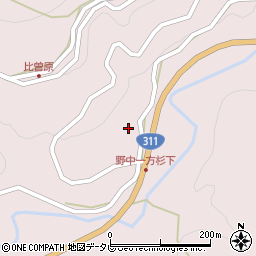 和歌山県田辺市中辺路町野中863周辺の地図