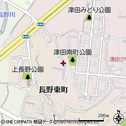 福岡県北九州市小倉南区津田南町3周辺の地図
