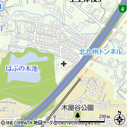 上上津役ゆり公園周辺の地図