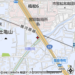 愛媛県松山市福音寺町545周辺の地図