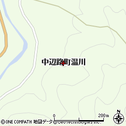 和歌山県田辺市中辺路町温川周辺の地図