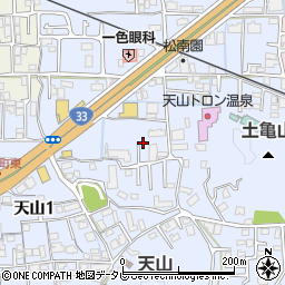 愛媛県松山市福音寺町740-8周辺の地図