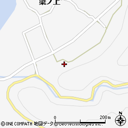 徳島県那賀郡那賀町簗ノ上石ノ本周辺の地図