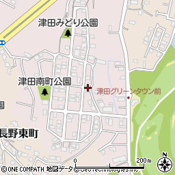 福岡県北九州市小倉南区津田南町13-12周辺の地図