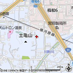 愛媛県松山市福音寺町690-7周辺の地図