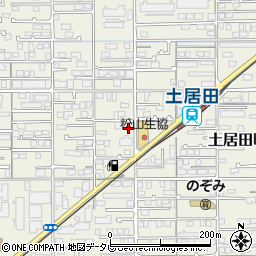 読売新聞読売センター　松山西周辺の地図