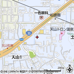 愛媛県松山市福音寺町738-1周辺の地図