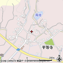 福岡県宗像市平等寺周辺の地図