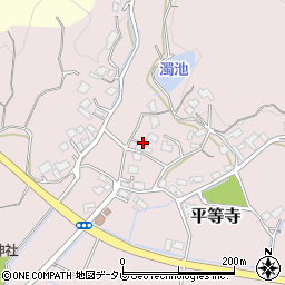 福岡県宗像市平等寺周辺の地図