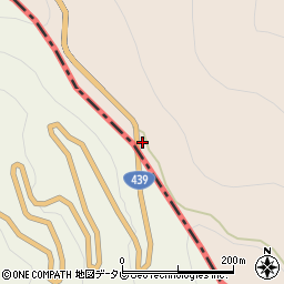 京柱峠周辺の地図