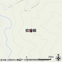 徳島県那賀郡那賀町桧曽根周辺の地図