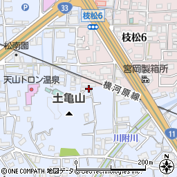 愛媛県松山市福音寺町694-10周辺の地図