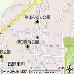 福岡県北九州市小倉南区津田南町周辺の地図