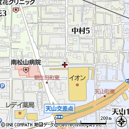 ポエック株式会社　松山営業所周辺の地図