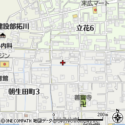 レピュート朝生田周辺の地図