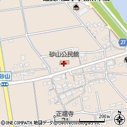 砂山公民館周辺の地図