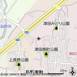 福岡県北九州市小倉南区津田南町1-2周辺の地図