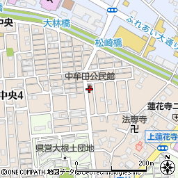 中牟田公民館周辺の地図