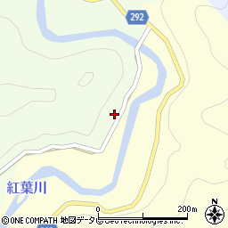 徳島県那賀郡那賀町西納香かの津周辺の地図
