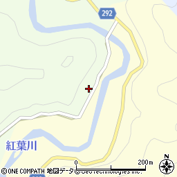 徳島県那賀町（那賀郡）西納（香かの津）周辺の地図