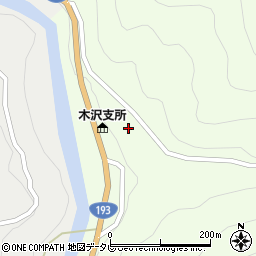 徳島県那賀郡那賀町木頭前田周辺の地図