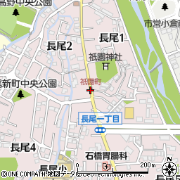 祇園町周辺の地図