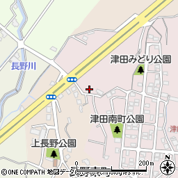 福岡県北九州市小倉南区津田南町1-6周辺の地図
