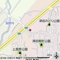 福岡県北九州市小倉南区津田南町1-38周辺の地図