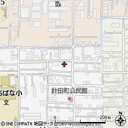 ファミリーマート松山針田店周辺の地図