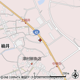 和歌山県御坊市名田町楠井2257周辺の地図