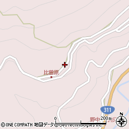 和歌山県田辺市中辺路町野中1085周辺の地図