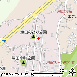 福岡県北九州市小倉南区津田南町10周辺の地図