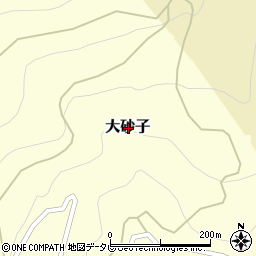 高知県長岡郡大豊町大砂子周辺の地図