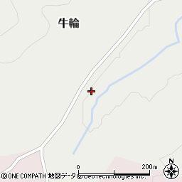 徳島県那賀郡那賀町牛輪久保周辺の地図
