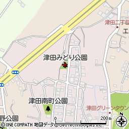 津田みどり公園周辺の地図