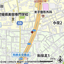 愛媛県二輪自動車協同組合周辺の地図