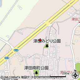 福岡県北九州市小倉南区津田南町4周辺の地図