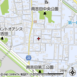 愛媛県松山市南吉田町周辺の地図