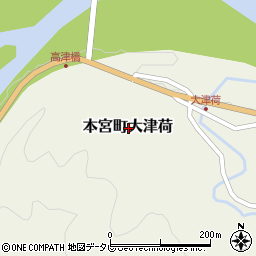 和歌山県田辺市本宮町大津荷周辺の地図