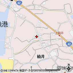 和歌山県御坊市名田町楠井41周辺の地図