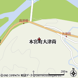 和歌山県田辺市本宮町大津荷44周辺の地図
