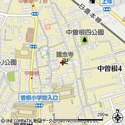 謹念寺周辺の地図