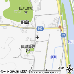 福岡県宗像市田島235周辺の地図