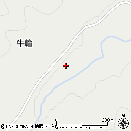 徳島県那賀郡那賀町牛輪てんし周辺の地図