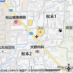 愛媛県松山市松末周辺の地図