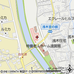浅木病院周辺の地図