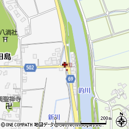 福岡県宗像市田島2426-8周辺の地図